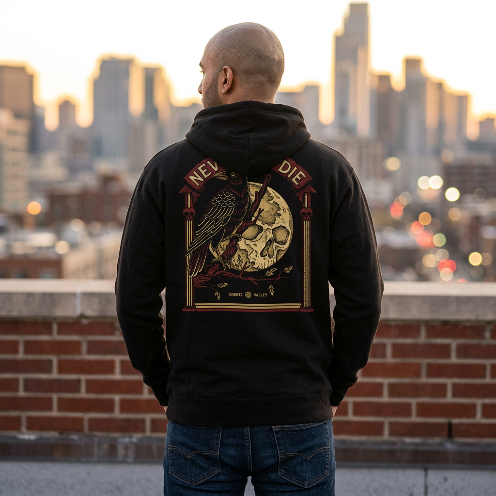 The Raven: Unisex Fleece Hoodie