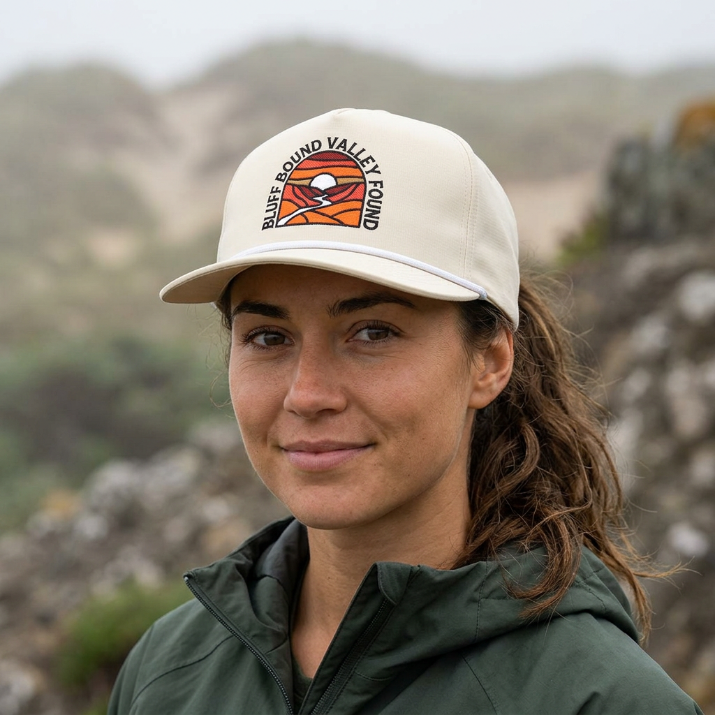 Oneota Valley: Embroidered Trucker Adjustable Rope Cap